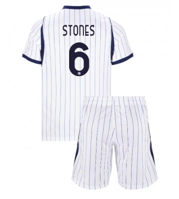 Inter Milan John Stones #6 Udebanetrøje Børn 2026-27 Kortærmet (+ Korte bukser)